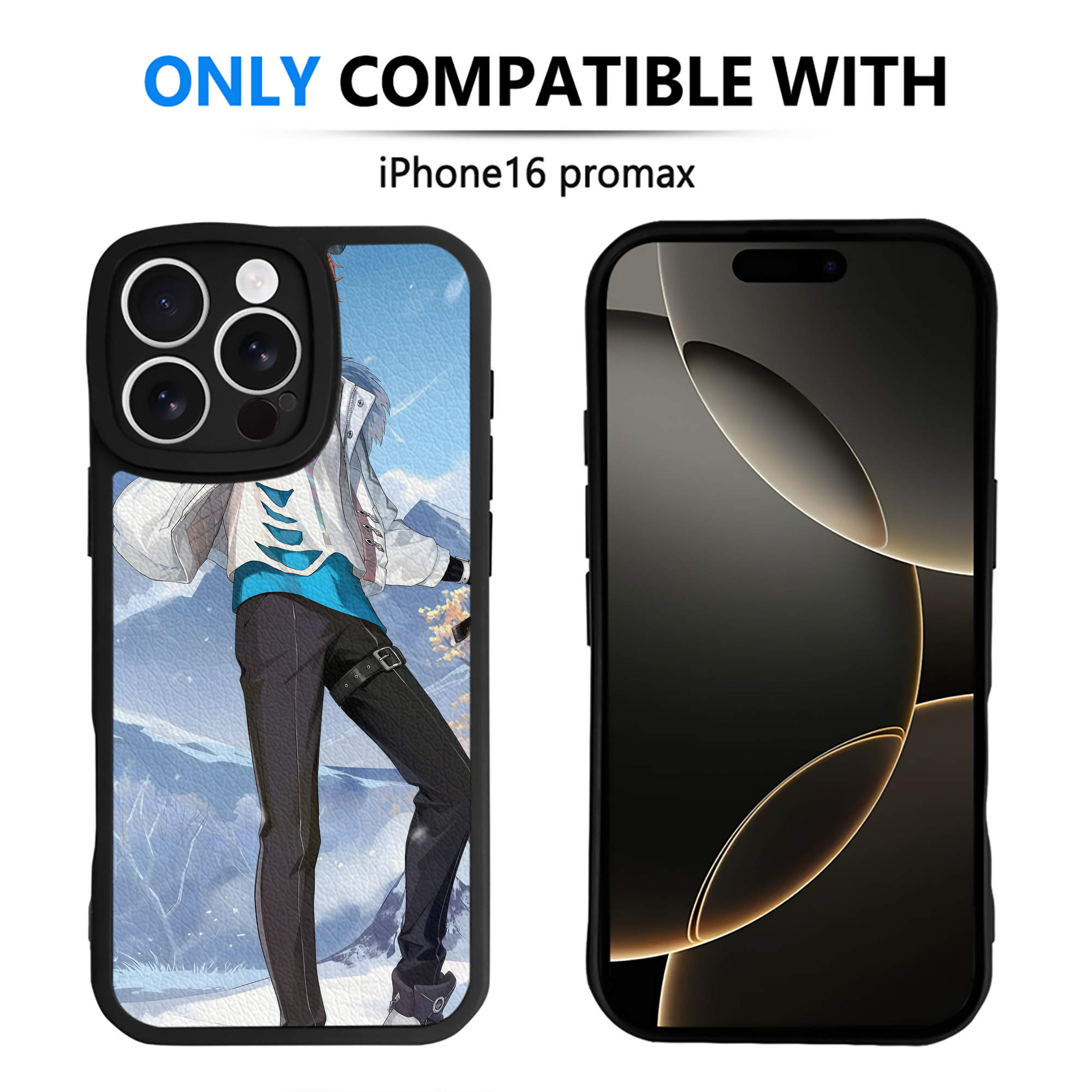 げんし神 genshin 【iPhone 16シリーズ対応】シリコンスマホケース（レザー調） 材質：シリコン